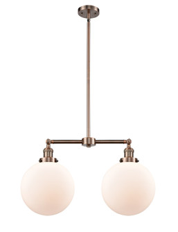 Franklin Restoration LED Island Pendant in Antique Copper (405|209-AC-G201-10-LED)