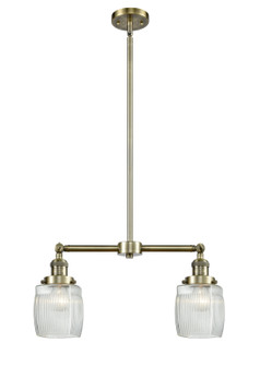 Franklin Restoration LED Island Pendant in Antique Brass (405|209-AB-G302-LED)