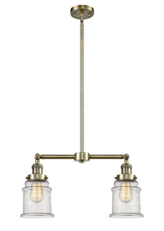 Franklin Restoration LED Island Pendant in Antique Brass (405|209-AB-G184-LED)