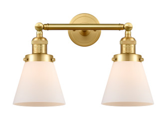 Franklin Restoration Two Light Bath Vanity in Satin Gold (405|208-SG-G61)