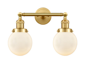 Franklin Restoration LED Bath Vanity in Satin Gold (405|208-SG-G201-6-LED)