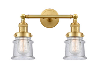 Franklin Restoration Two Light Bath Vanity in Satin Gold (405|208-SG-G184S)