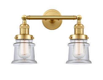 Franklin Restoration Two Light Bath Vanity in Satin Gold (405|208-SG-G182S)