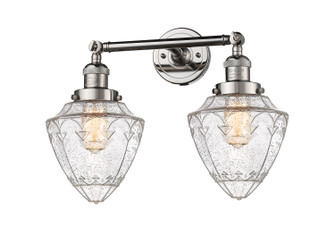 Franklin Restoration Two Light Bath Vanity in Polished Nickel (405|208-PN-G664-7)