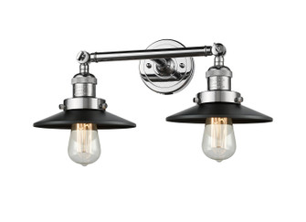 Franklin Restoration Two Light Bath Vanity in Polished Chrome (405|208-PC-M6BK)