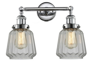 Franklin Restoration Two Light Bath Vanity in Polished Chrome (405|208-PC-G142)