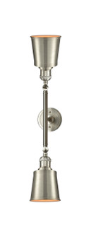 Franklin Restoration Two Light Bath Vanity in Brushed Satin Nickel (405|208L-SN-M9-SN)