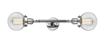 Franklin Restoration Two Light Bath Vanity in Polished Chrome (405|208L-PC-G202-6)