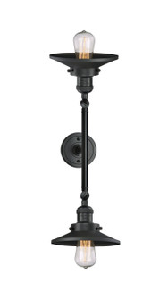 Franklin Restoration LED Bath Vanity in Matte Black (405|208L-BK-M6-LED)