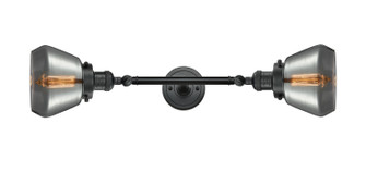 Franklin Restoration LED Bath Vanity in Matte Black (405|208L-BK-G173-LED)