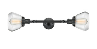 Franklin Restoration Two Light Bath Vanity in Matte Black (405|208L-BK-G172)