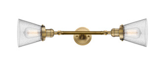 Franklin Restoration Two Light Bath Vanity in Brushed Brass (405|208L-BB-G64)