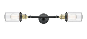 Franklin Restoration Two Light Bath Vanity in Black Antique Brass (405|208L-BAB-G314)