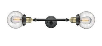 Franklin Restoration Two Light Bath Vanity in Black Antique Brass (405|208L-BAB-G202-6)