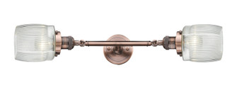 Franklin Restoration Two Light Bath Vanity in Antique Copper (405|208L-AC-G302)