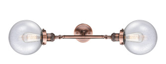 Franklin Restoration LED Bath Vanity in Antique Copper (405|208L-AC-G204-8-LED)