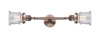 Franklin Restoration Two Light Bath Vanity in Antique Copper (405|208L-AC-G184S)