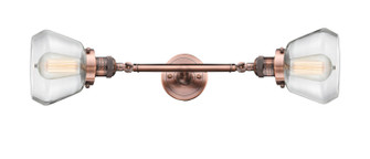 Franklin Restoration Two Light Bath Vanity in Antique Copper (405|208L-AC-G172)