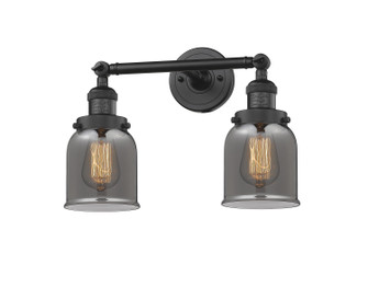 Franklin Restoration Two Light Bath Vanity in Matte Black (405|208-BK-G53)