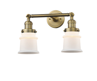 Franklin Restoration Two Light Bath Vanity in Brushed Brass (405|208-BB-G181S)