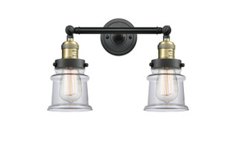 Franklin Restoration Two Light Bath Vanity in Black Antique Brass (405|208-BAB-G182S)