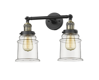 Franklin Restoration Two Light Bath Vanity in Black Antique Brass (405|208-BAB-G182)