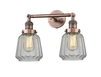 Franklin Restoration LED Bath Vanity in Antique Copper (405|208-AC-G142-LED)