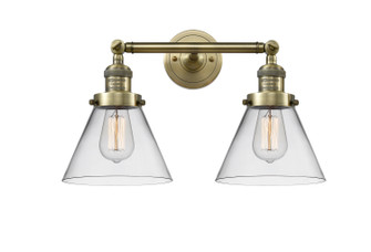 Franklin Restoration Two Light Bath Vanity in Antique Brass (405|208-AB-G42)