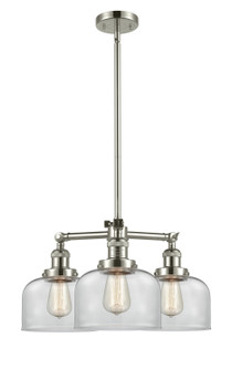 Franklin Restoration Three Light Chandelier in Polished Nickel (405|207-PN-G72)