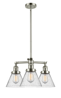 Franklin Restoration LED Chandelier in Polished Nickel (405|207-PN-G44-LED)