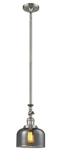 Franklin Restoration One Light Mini Pendant in Brushed Satin Nickel (405|206-SN-G73)