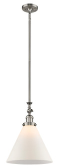 Franklin Restoration One Light Mini Pendant in Brushed Satin Nickel (405|206-SN-G41-L)