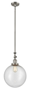 Franklin Restoration LED Mini Pendant in Brushed Satin Nickel (405|206-SN-G204-12-LED)