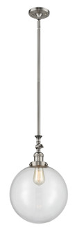 Franklin Restoration One Light Mini Pendant in Brushed Satin Nickel (405|206-SN-G202-12)