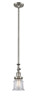 Franklin Restoration LED Mini Pendant in Brushed Satin Nickel (405|206-SN-G182S-LED)