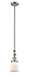 Franklin Restoration LED Mini Pendant in Brushed Satin Nickel (405|206-SN-G181S-LED)