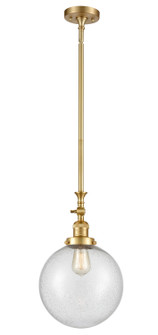 Franklin Restoration LED Mini Pendant in Satin Gold (405|206-SG-G204-10-LED)