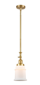 Franklin Restoration One Light Mini Pendant in Satin Gold (405|206-SG-G181)