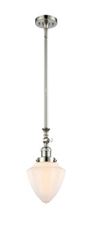 Franklin Restoration LED Mini Pendant in Polished Nickel (405|206-PN-G661-7-LED)