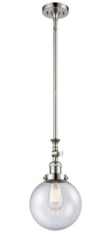Franklin Restoration One Light Mini Pendant in Polished Nickel (405|206-PN-G204-8)