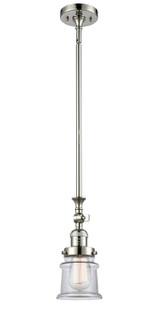 Franklin Restoration One Light Mini Pendant in Polished Nickel (405|206-PN-G182S)