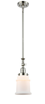 Franklin Restoration LED Mini Pendant in Polished Nickel (405|206-PN-G181-LED)