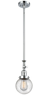 Franklin Restoration LED Mini Pendant in Polished Chrome (405|206-PC-G204-6-LED)