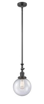 Franklin Restoration One Light Mini Pendant in Oil Rubbed Bronze (405|206-OB-G204-8)
