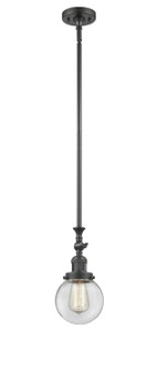 Franklin Restoration LED Mini Pendant in Oil Rubbed Bronze (405|206-OB-G202-6-LED)