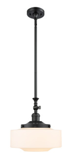 Franklin Restoration One Light Mini Pendant in Matte Black (405|206-BK-G691-12)