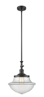 Franklin Restoration One Light Mini Pendant in Matte Black (405|206-BK-G542)