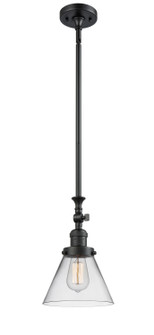 Franklin Restoration One Light Mini Pendant in Matte Black (405|206-BK-G42)