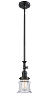 Franklin Restoration LED Mini Pendant in Matte Black (405|206-BK-G182S-LED)
