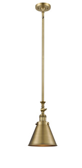 Franklin Restoration One Light Mini Pendant in Brushed Brass (405|206-BB-M13-BB)